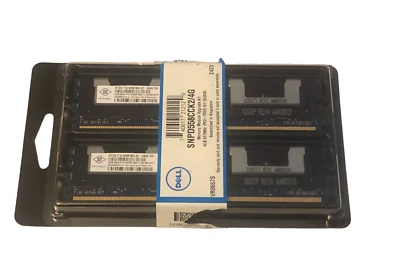 Nanya 4GB (2 x 2GB) NT2GT72U4NB1BD-2C 2Rx4 PC2-6400F DDR2 ECC Server RAM Memory - Image 1 of 2