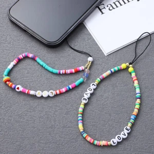 2 Pcs Mobile Phone Chain Miss Strap Charms Handmade Beaded - Zdjęcie 1 z 11