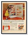 Western Auto Freezer Mother Daughter Ad Vintage 1962 Magazine Advertisement