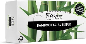 Bamboo Facial Tissues Boxes | Flat Tissue Box (80 Tissues per Box) | Soft 3 Ply - Picture 1 of 8