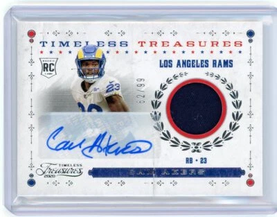 2020 Panini Chronicles Timeless Treasures Relic Auto #TK-CA Cam Akers #62/99 - Image 1 of 2