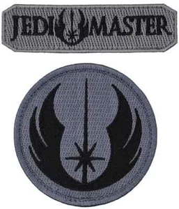 Jedi Order Jedi Master Tab Morale Patch -2PC  HOOK BACKING - Picture 1 of 1