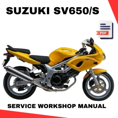 Suzuki SV650 Service Manual 2003 Workshop Manual SV650S | PDF File - Image 1 of 4