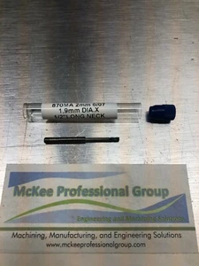 Garr Tool End Mill - 4 FL, 2mm Diam., 1.9mm Diam. and 1/2" Long Neck, 1-1/2" OAL - Picture 1 of 4