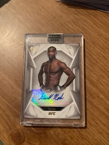 2020 Topps UFC Striking Signatures Geoff Neal Auto #115/148 Rookie Card - Picture 1 of 2