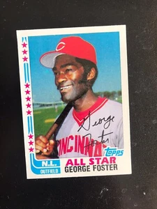 1982 TOPPS #342 GEORGE FOSTER NL ALL STAR— SHARP💥*** (wph) - Picture 1 of 2
