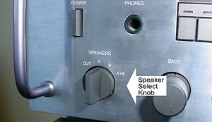 Perilla de selección de altavoz para CARVER EL RECEPTOR MXR-130 -150 -900 -2000 - Imagen 1 de 2