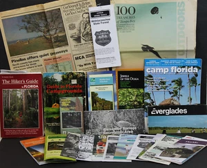 Folletos de recreación al aire libre de Florida guías mapas parques estatales senderos campamento efímero - Imagen 1 de 6