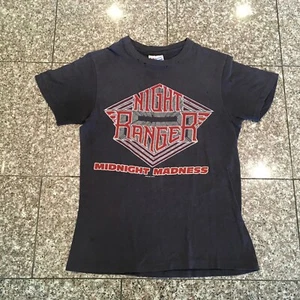 Camiseta De Colección Night Ranger Midnight Madness Tour 1984 Negra Concierto PEQUEÑA - Imagen 1 de 9