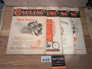 Cycling Magazine 1941 X4 Issues Lucas BSA - Vintage Bicycle Book #856 - Picture 1 of 9