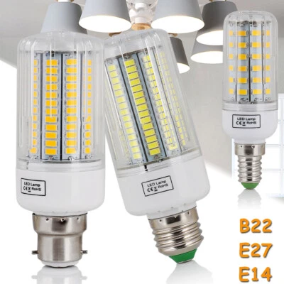 25W-150W LED Corn Light Bulb B22 E14 E27 Screw Base Super Bright White Lamp 220V - Image 1 of 4
