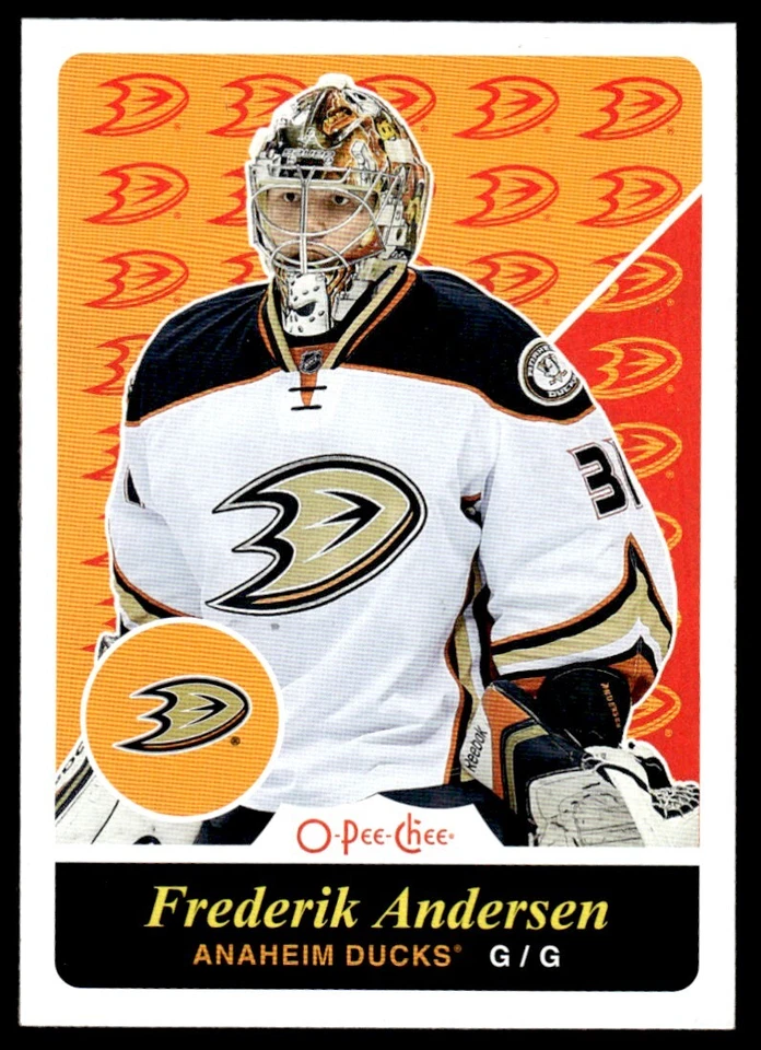 2015-16 O-Pee-Chee Retro Frederik Andersen Anaheim Ducks #237 - Image 1 of 2