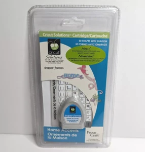 Cartucho Cricut Shapes Formes ~ Home Accents 29-0542 Provo Craft (nuevo sellado) - Imagen 1 de 3