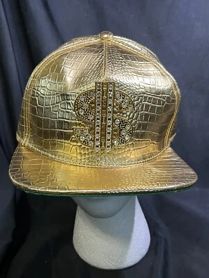 Sombrero de hip hop, sombrero de ala plana, gorra de rock, sombrero ajustable con cierre a presión para hombres y mujeres Foto 1 de 4