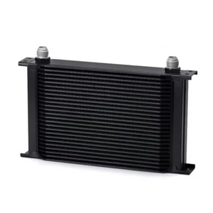 Ölkühler Universal Ölfilter Motor AN10 Edelstahl Kühler Set 25 Reihen Schwarz - Bild 1 von 2