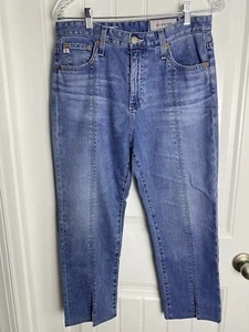 AG Adriano Goldschmied Isabelle High Rise Straight Crop Jeans Damen 29 Split - Bild 1 von 8