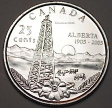 Canada 2005 Alberta 25 cents Nice UNC from roll - BU Canadian Quarter 