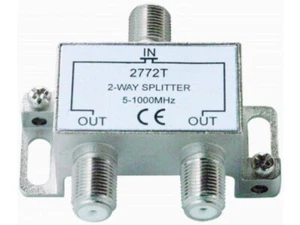 Sdoppiatore antenna TV a 2 vie coassiale tipo F per antenna TV Freeview DAB Virgin RF 2772T - Foto 1 di 2