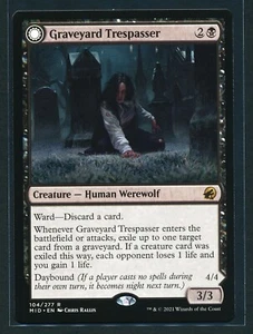 Graveyard Trespasser Graveyard Glutton Magic MTG Innistrad: Midnight Hunt NM/M - Picture 1 of 2