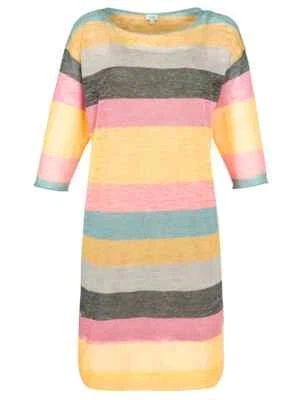 Hoss Intropia Stripey Linen Tunic Dress, L Foto 1 de 4