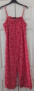 **Pretty Brand New Red Floral Midi Sun Dress Size 12 From Dusk At Roman 👗** - Picture 1 of 12