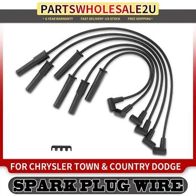 6x Spark Plug Wire Set for Chrysler Town & Country Dodge Grand Caravan 1997-2000 - Image 1 of 4