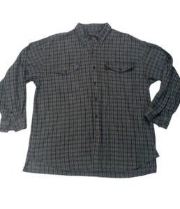 Men's Field & Stream XL Extra Large Shirt Silk Button Front Long Sleeve Blue - Picture 1 of 11