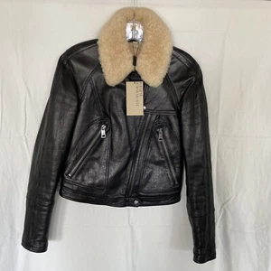 Burberry Shearling leather Biker Jacket Women - Picture 1 of 3