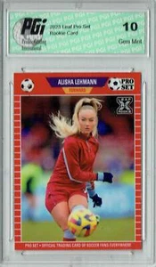 Alisha Lehmann 2023 Leaf Pro Set #PB-10 Aston Villa Rookie Card PGI 10 - Picture 1 of 1