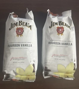Jim Beam gemahlener Kaffee Bourbon Vanillegeschmack 4 Oz Menge von zwei Ablaufdatum 27.02.26 - Bild 1 von 2