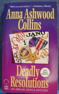 Deadly Resolutions, by Anna Ashwood Collins, Suspense 1994 PB 5811 - Picture 1 of 2