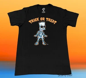 New The Simpsons Bart Trick Or Treat Tree House Horror Mens Vintage T-Shirt - Picture 1 of 2