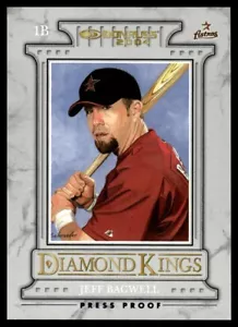 2004 Donruss Diamond Kings Press Proofs Blue Jeff Bagwell 050/100 Houston Astros - Foto 1 di 2