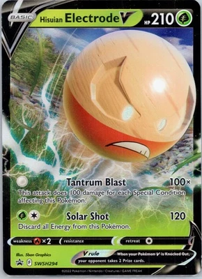 Hisuian Electrode V Holo Promo SWSH: Sword & Shield Promo Cards SWSH294 NM - Image 1 of 2