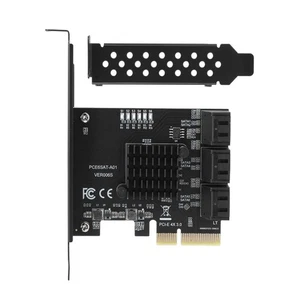 6 Port PCI-E Expansion Card Board Adapter PCI-E x4x8x16 6G SATA3.0 For ASMedia f - Picture 1 of 9