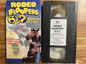 RODEO BLOOPERS 6 &7 VHS Special Edition Both Shows On 1 Tape - Picture 1 of 2