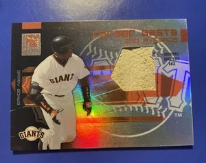 2003 Donruss Career Bests - Materials Piece Of Base GU  Barry Bonds SP #/500 - Picture 1 of 5