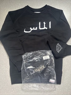 SUDADERA DIAMOND SUPPLY Co Negra Cuello Redondo Mujer’s Juniors Diamante Árabe Talla M Foto 1 de 4
