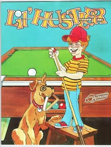 1981 Li'l Hustler Arcade Game Flyer by Dynamo Pool Billard Vintage - Bild 1 von 2