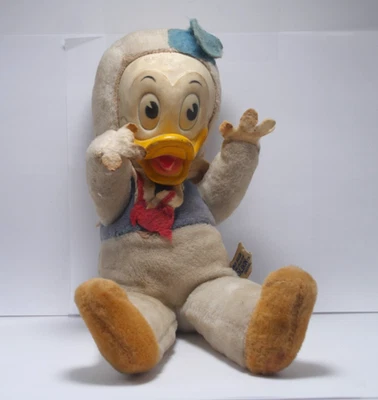 Rare Vintage Disney Donald Duck Woolikin 12" Plush Toy (Used) - Image 1 of 4