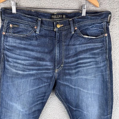 Polo Ralph Lauren Naiomi Glasses Slim-Fit Bootcut Jeans Men 36x30 Heritage Rider - Image 1 of 4