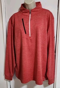 FootJoy FJ Mens Pullover Sz XL Half-Zip Pink Golf - Picture 1 of 8