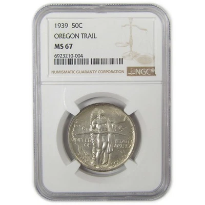Oregon Trail Commemorative Half Dollar 1939 MS 67 NGC SKU:I20576 - Image 1 of 4