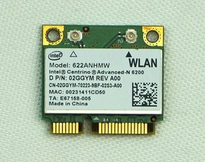 Wireless Card Dell Intel ( 622ANHMW) Centrino Advanced-N 6200 2GGYM Dual Band - Afbeelding 1 van 1