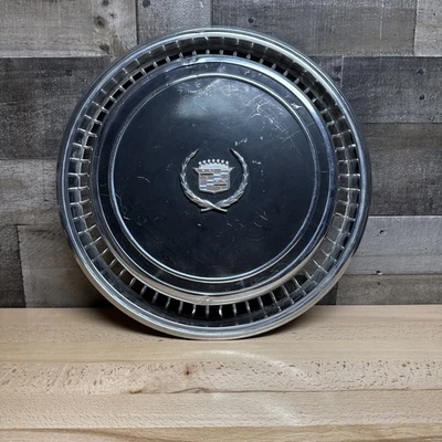 凯迪拉克 Eldorado 车轮盖轮毂盖黑色 1976 1977 1974 1975 76 77 78 74 — 第 1/4 张图片