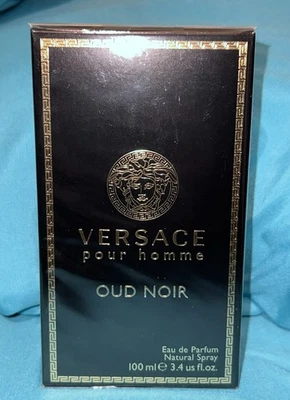 Versace Pour Homme Oud Noir 3,4 OZ 100 ml Eau De Parfum EDP para Hombres Nuevo Sellado Foto 1 de 4