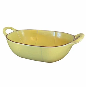 Yellow Bowl home essentials and beyond organics collection serving fruit handles - Picture 1 of 9