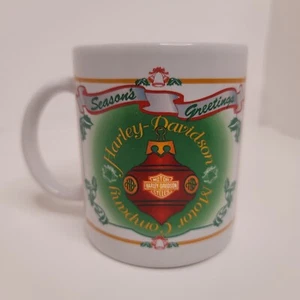 Taza Harley Davidson Motor Company 1996 de colección saludos de temporada vacaciones de Navidad - Imagen 1 de 6