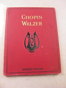 alte Noten Chopin walzer Edition Peters um 1910 geb. Ausgabe Goldprägung - Bild 1 von 5