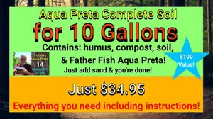 🌿 Aqua Preta Complete Soil – For 10-Gallon Aquariums | Natural Substrate System - Picture 1 of 6